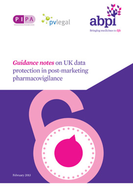 Guidance notes on UK data protection in post-marketing pharmacovigilance