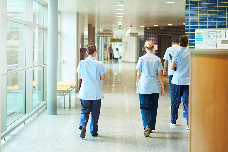 Three Nurses Corridor 871X581