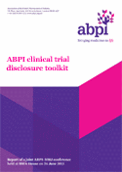 ABPI clinical trial disclosure toolkit