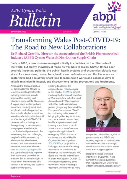 ABPI Cymru Wales Summer Bulletin 2020