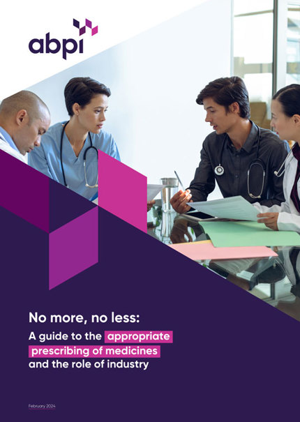 No more, no less: A guide to the appropriate prescribing of medicines and the role of industry