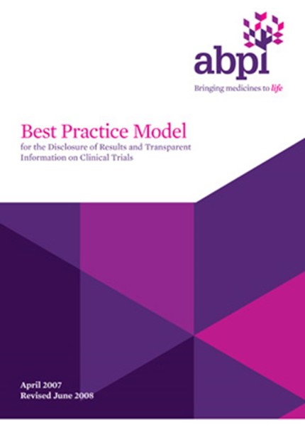 Best practice model for the disclosure of results and transparent information on clinical trials